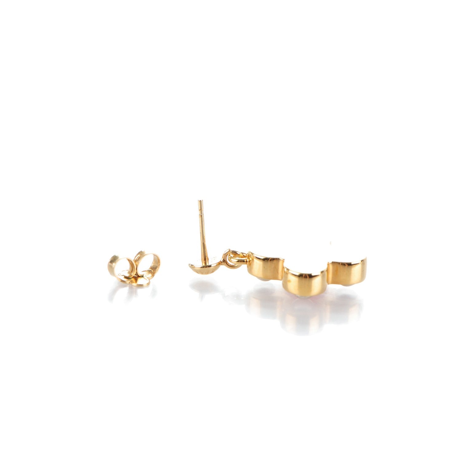 Louis Vuitton Swarovski Crystal Love Letters Earrings GM Set of 3 3 of 6
