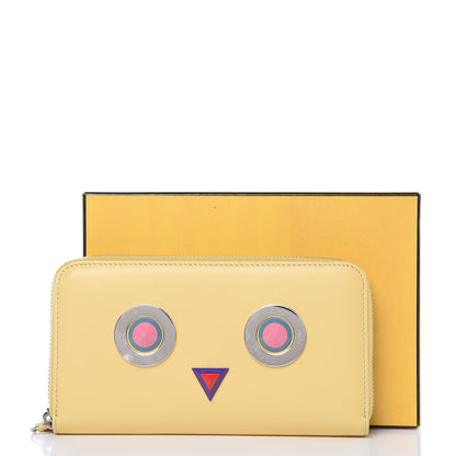 Fendi Vitello Century Hypnoteyes Zip Around Wallet Grano Multicolor 11 of 12