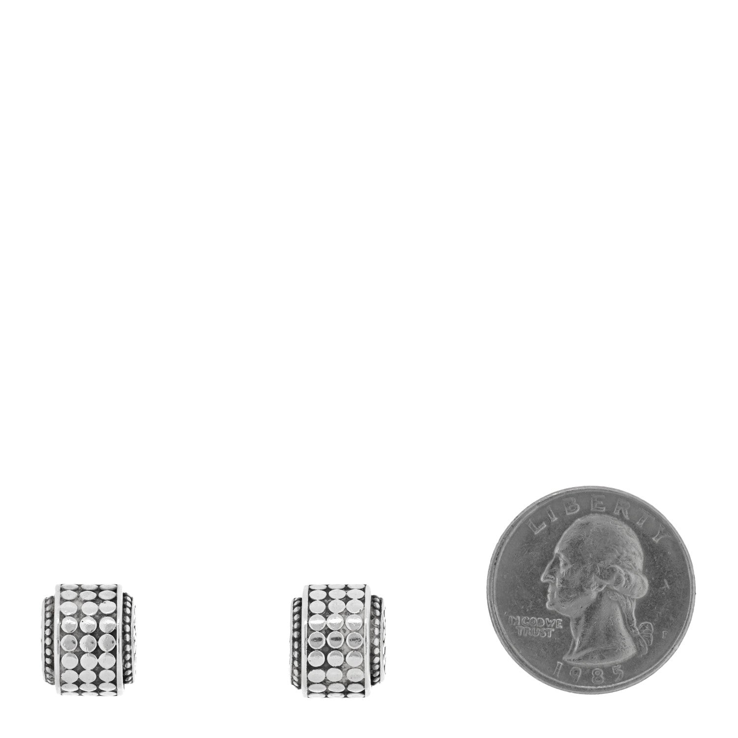 John Hardy Sterling Silver Dot Stud Earrings 2 of 4