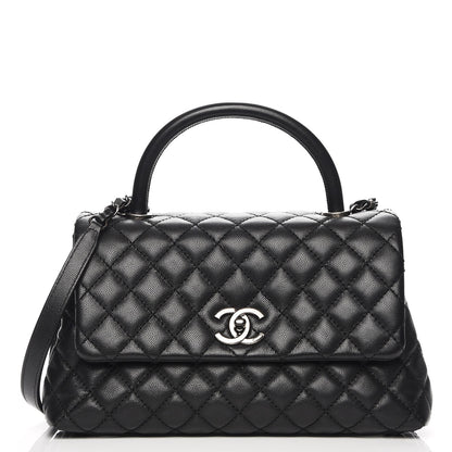 Chanel Caviar Quilted Small Coco Handle Flap Black 1 of 8
