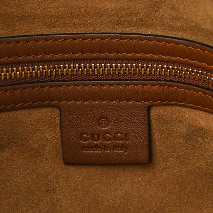 Gucci GG Supreme Monogram Large Linea A Hobo Light Brown 6 of 10