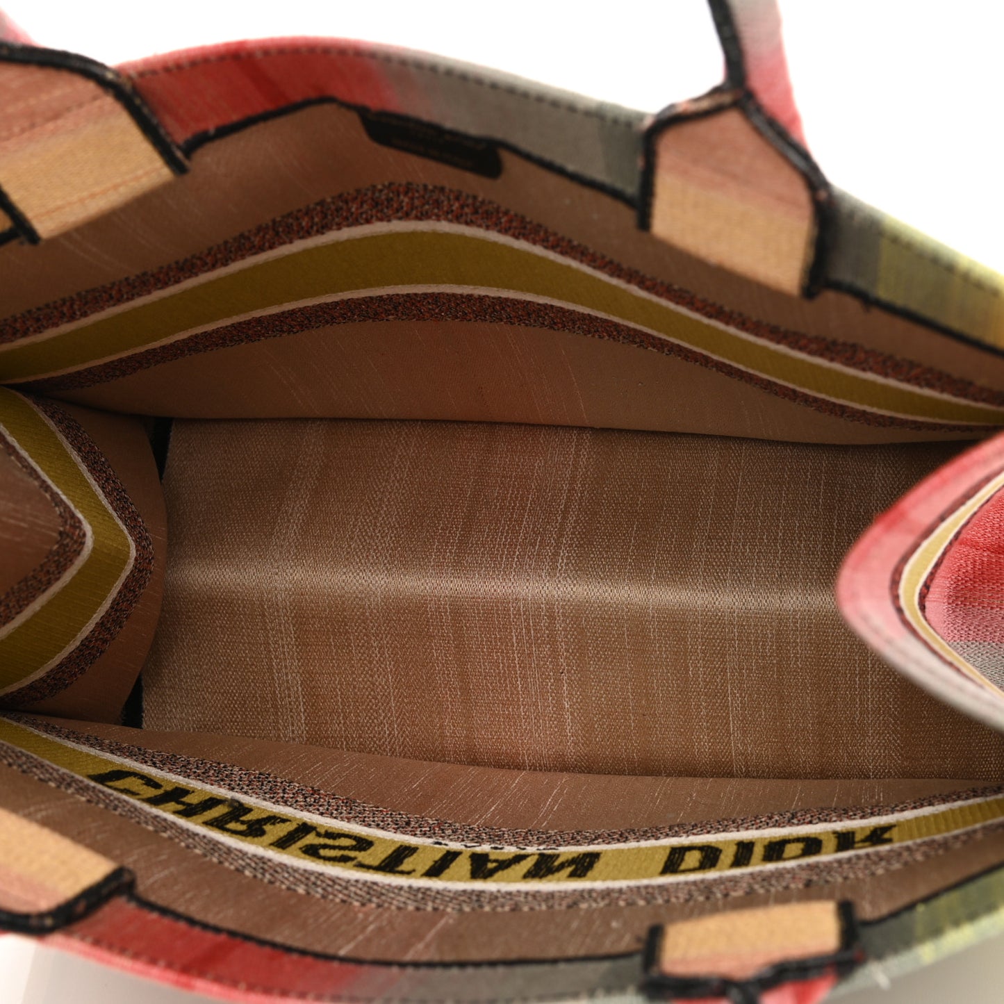 Canvas Embroidered Medium Dioraura Book Tote Multicolor