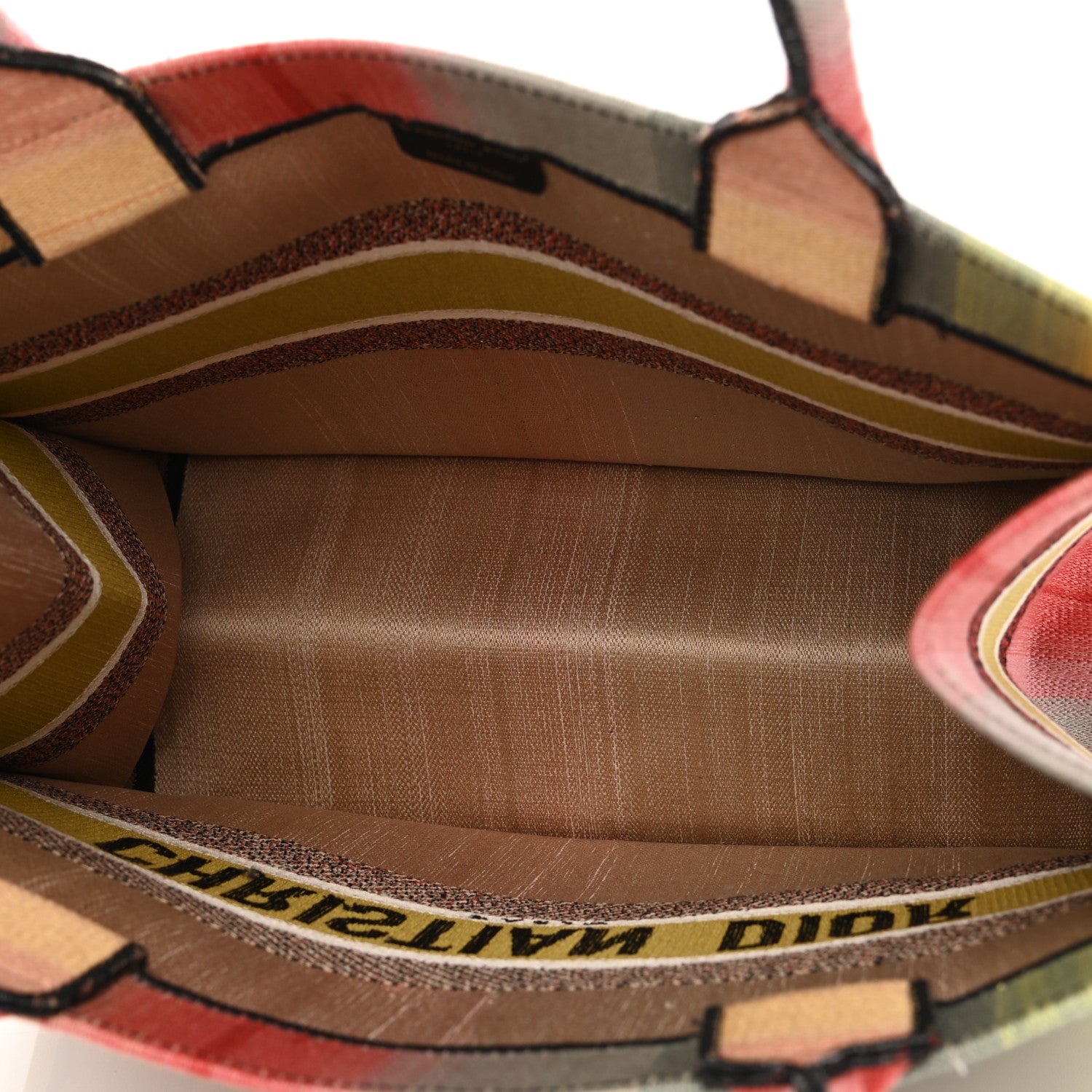 Christian Dior Canvas Embroidered Medium Dioraura Book Tote Multicolor 5 of 11