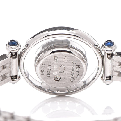 Chopard 18K White Gold 5 Diamond Mother of Pearl 22mm Happy Diamonds Quartz Watch 4 of 7