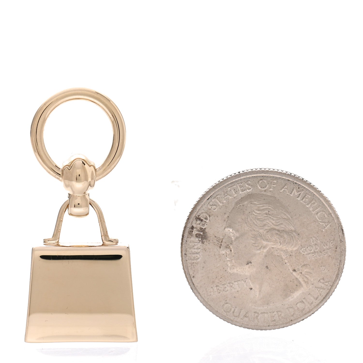 Hermes Permabrass Mini Kelly Twilly Ring 2 of 4