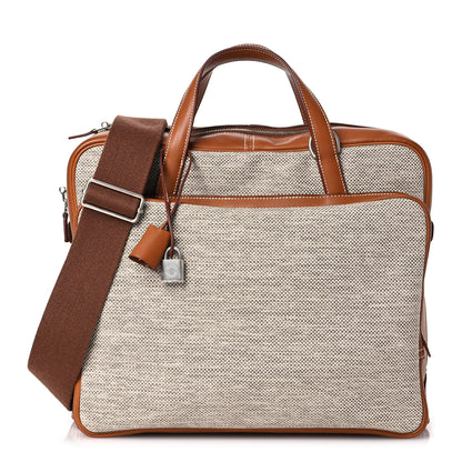 Hermes Toile Trousse Caleche Express Travel Gold 1 of 16