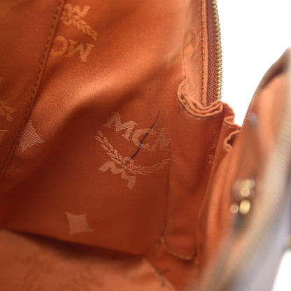 MCM Visetos Heritage Bowler Bag Cognac 12 of 27