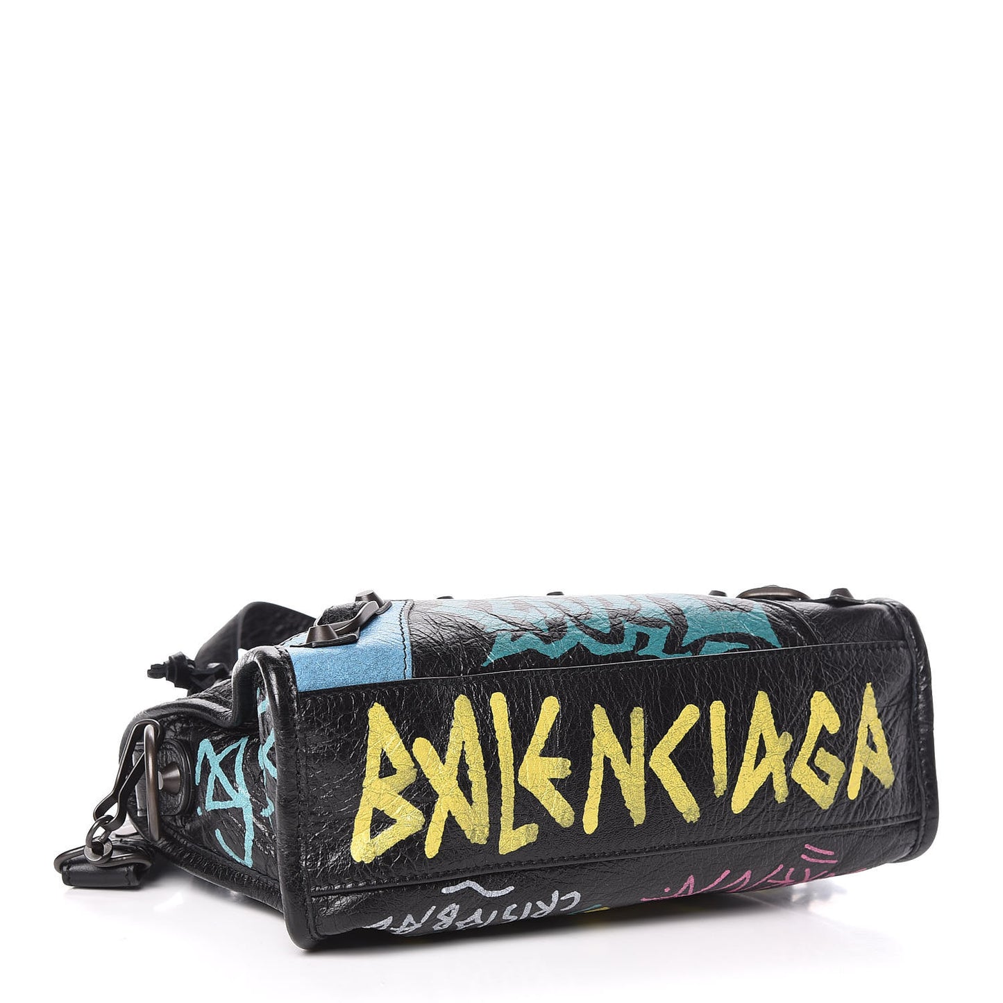 Agneau Arena Graffiti All Over Classic Hardware Mini City Black Multicolor