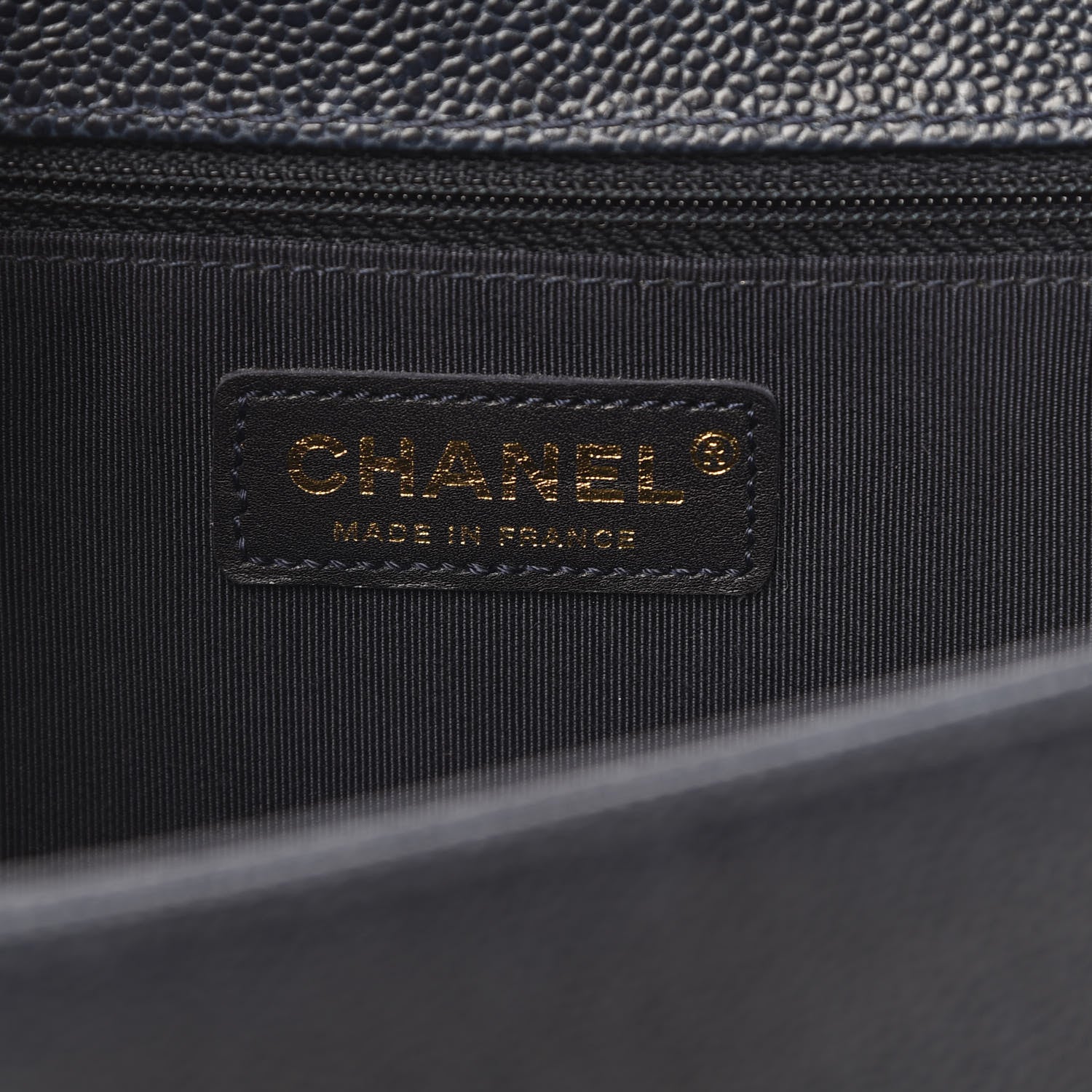 Chanel Caviar Quilted Large Boy Flap Blue 6 of 11