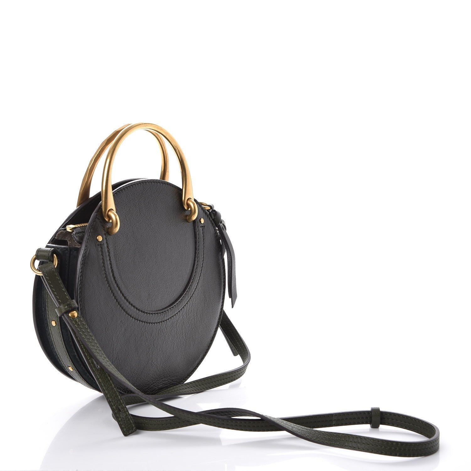 Chloe Calfskin Suede Small Pixie Bag Intense Green 3 of 7