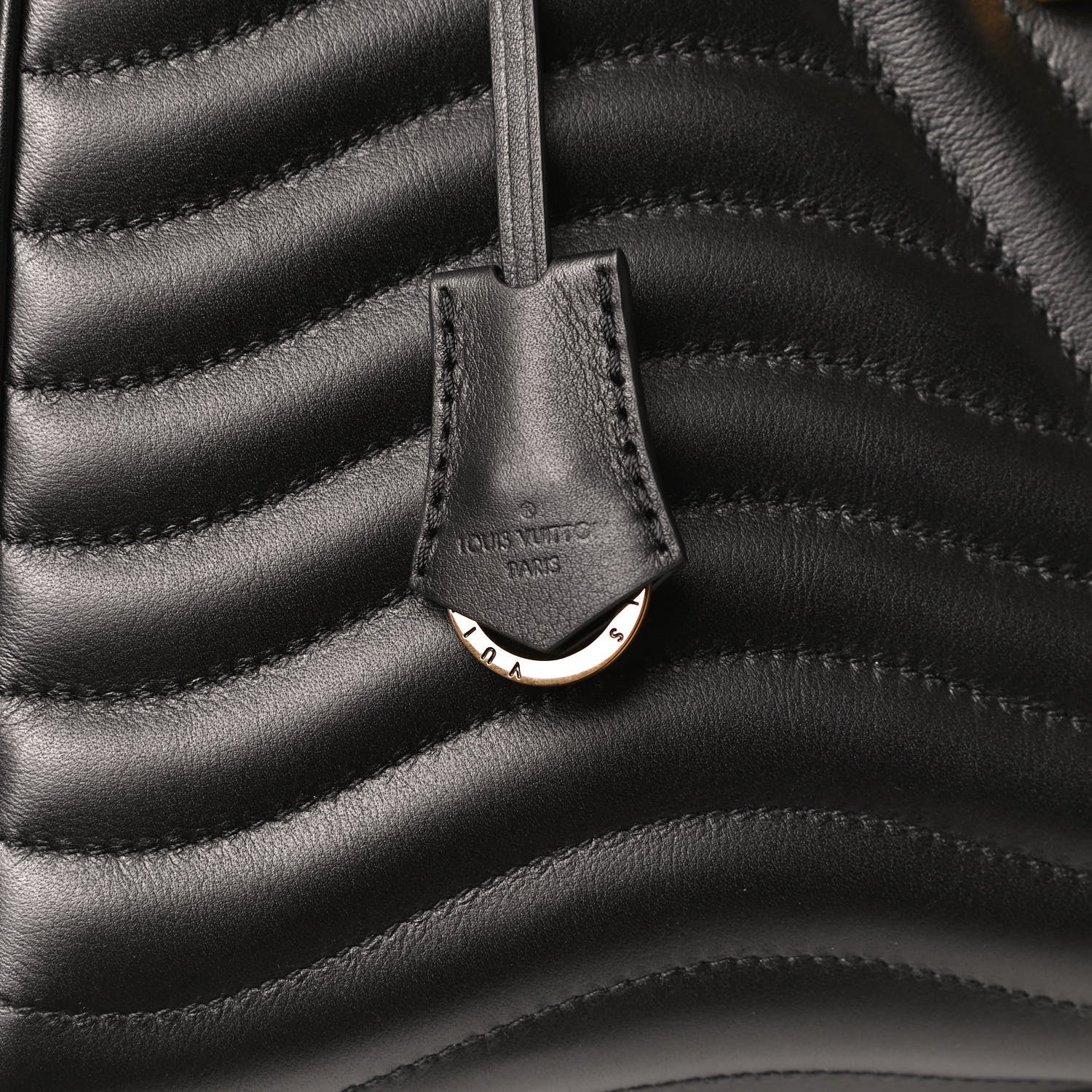 Louis Vuitton Calfskin New Wave Chain Tote Black 11 of 11