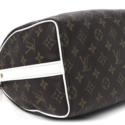 Louis Vuitton Monogram LV Match Speedy Bandouliere 25 White 8 of 9