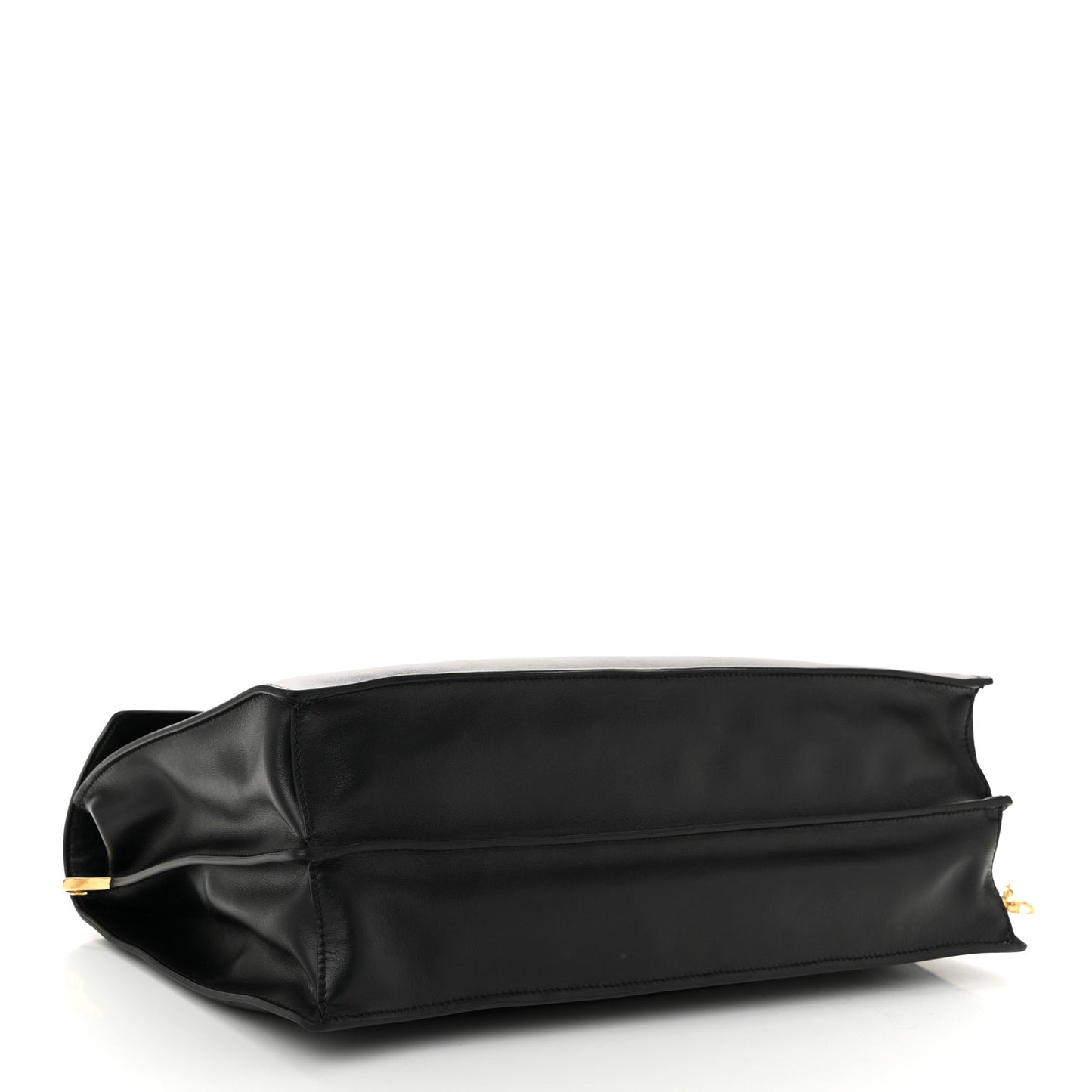 Calfskin Large Soft Sound Shoulder Bag Black