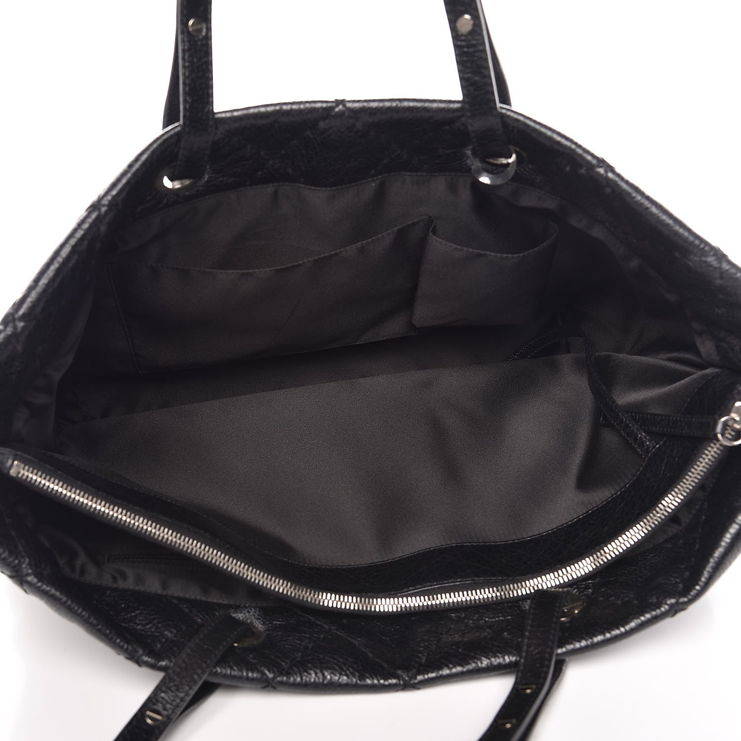 Chanel Glazed Calfskin Large On The Road Tote Black 6 of 12