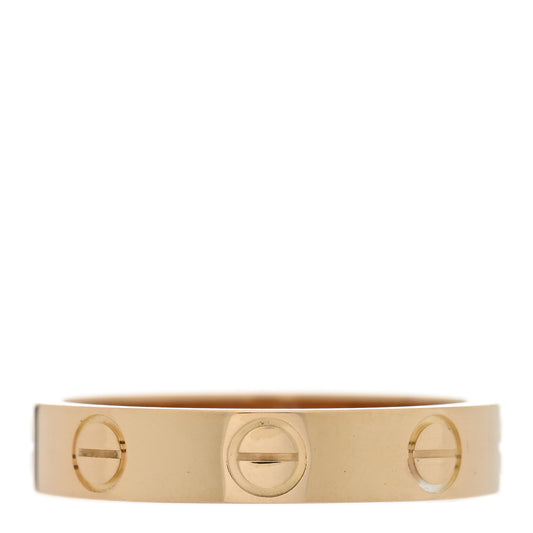 18K Yellow Gold 3.5mm LOVE Wedding Band Ring 49 5