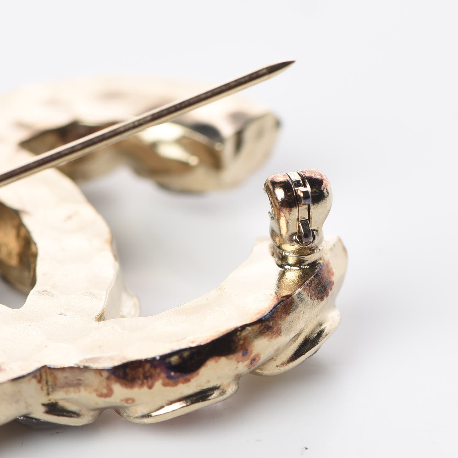 Chanel Resin CC Brooch Gold 5 of 6