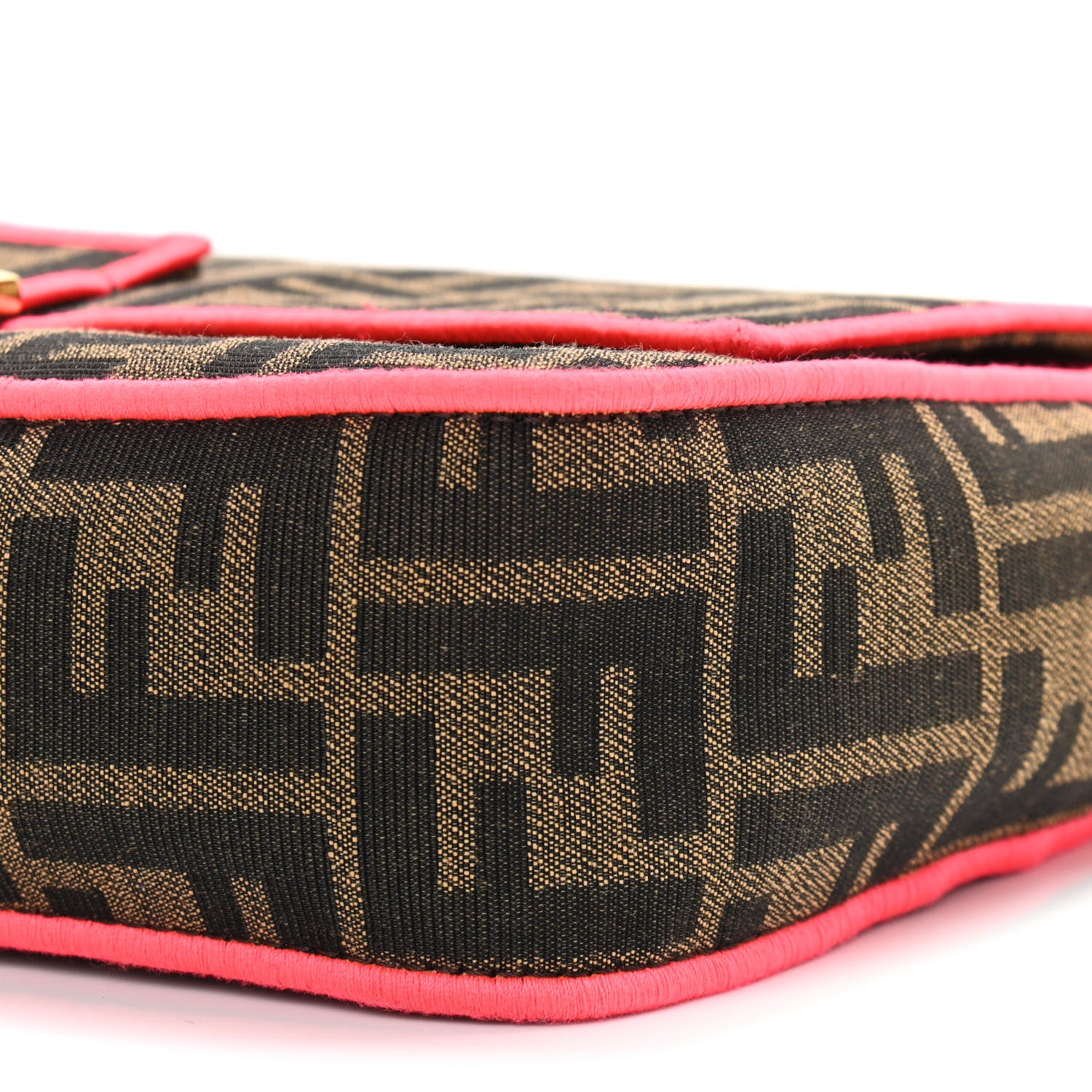 Fendi Fabric Jacquard FF 1974 Baguette Tobacco Moro Fuxia Fluo 10 of 12