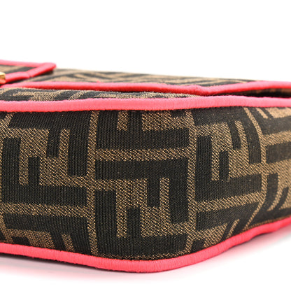 Fendi Fabric Jacquard FF 1974 Baguette Tobacco Moro Fuxia Fluo 10 of 12