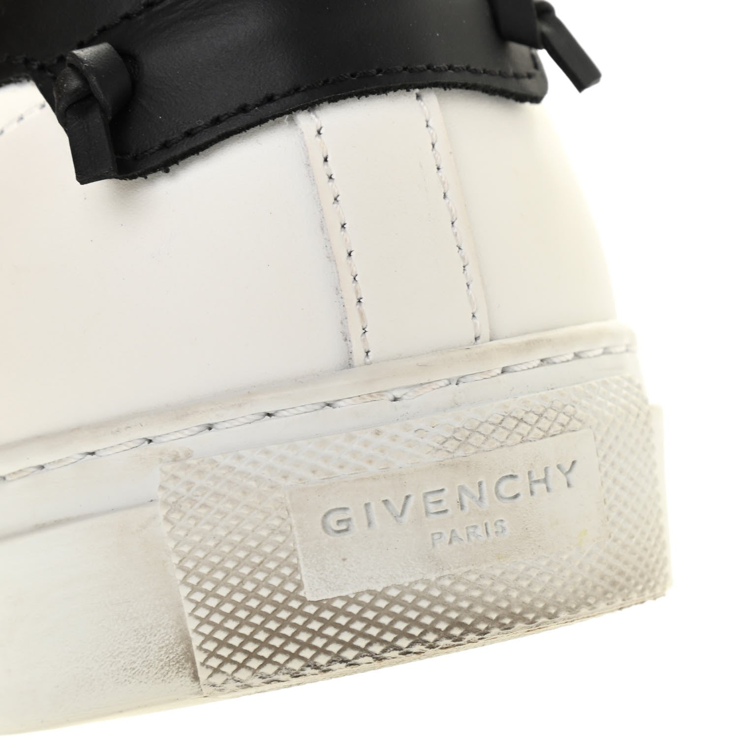 Givenchy Calfskin Band Logo Womens Urban Street Sneakers 39.5 White Black 11 of 17