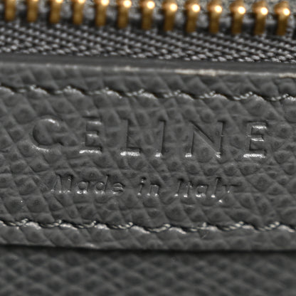 Celine Grained Calfskin Small Vertical Bi-Cabas Kohl Washed Blue 6 of 12