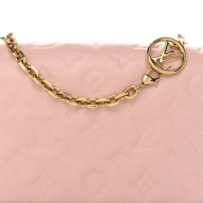 Louis Vuitton Lambskin Embossed Monogram Pochette Coussin Rose 7 of 9