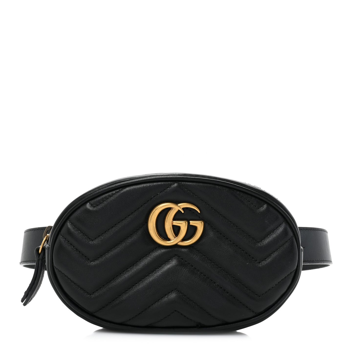 Calfskin Matelasse GG Marmont Belt Bag 75/30 Black