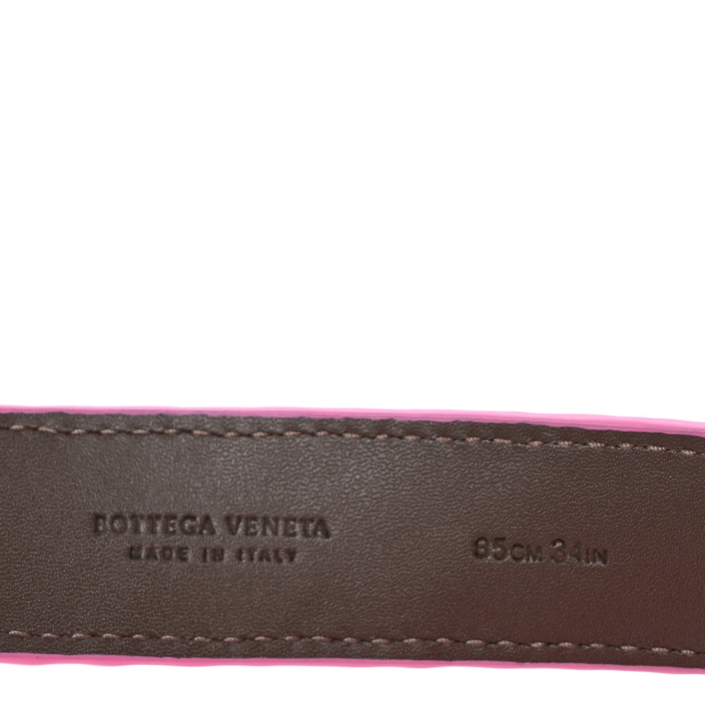 Nappa Intrecciato Belt 85 34 Pink