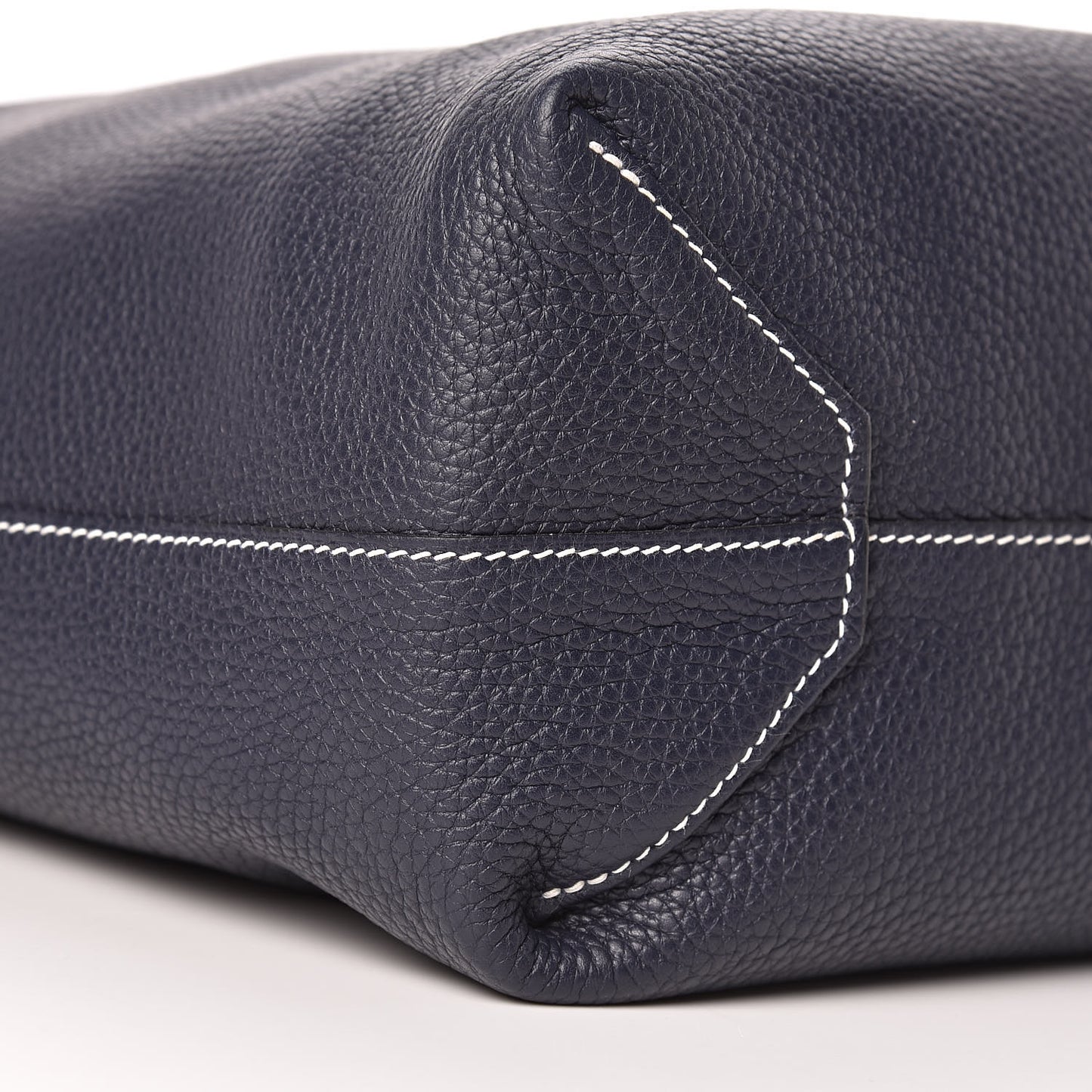Taurillon Clemence Double Sens 36 Reversible Tote Bleu Nuit Rose Extreme