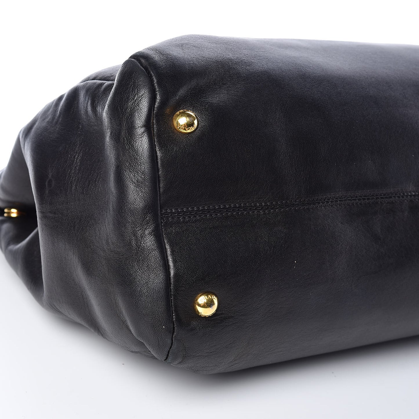 Soft Calf Shopping Tote Black