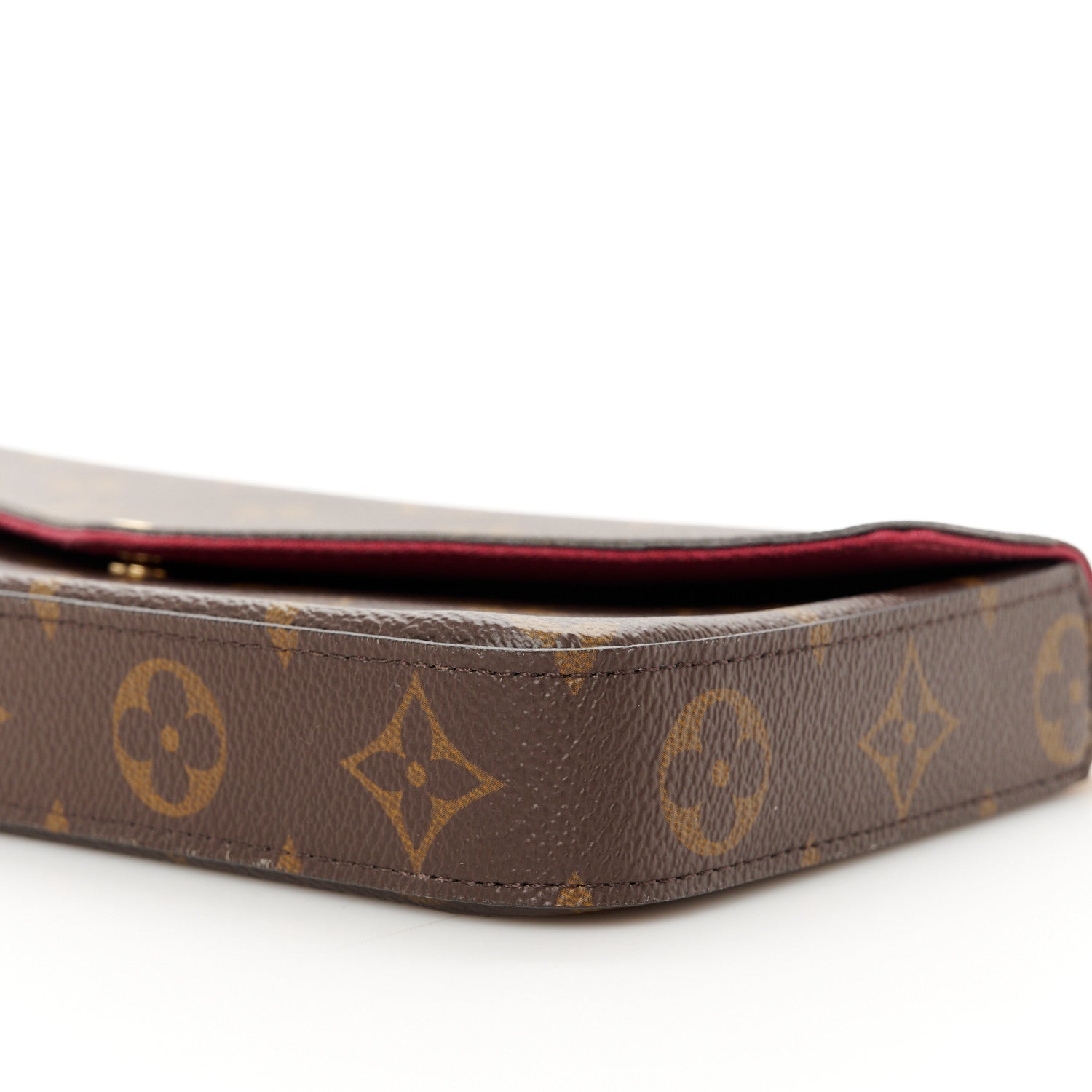 Louis Vuitton Monogram Pochette Felicie Chain Wallet Fuchsia 15 of 15