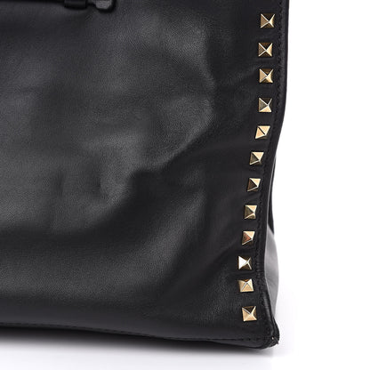 Valentino Garavani Nappa Medium Rockstud Soft Tote Black 14 of 14