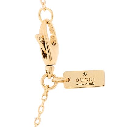 Gucci 18K Yellow Gold Diamantissima Heart Pendant Necklace 5 of 5