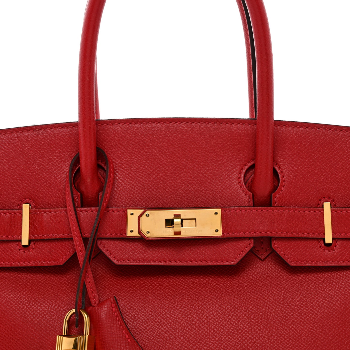 Epsom Birkin 30 Rouge Casaque