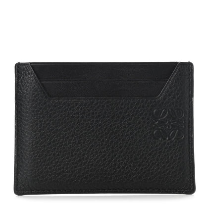 Loewe Soft Grained Calfskin Plain Card Holder Black 1 of 7