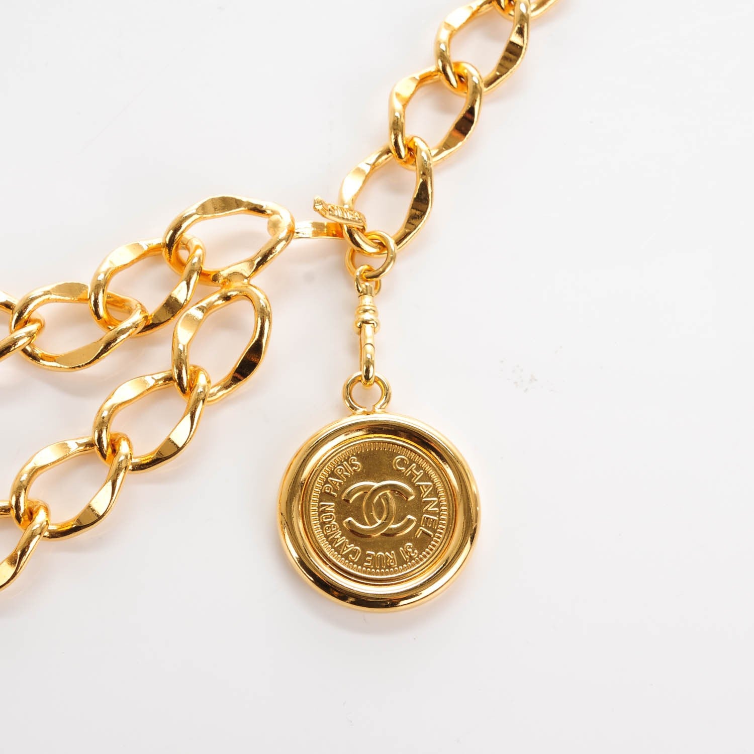 Chanel Chain CC Medallion Belt Gold 3 of 7