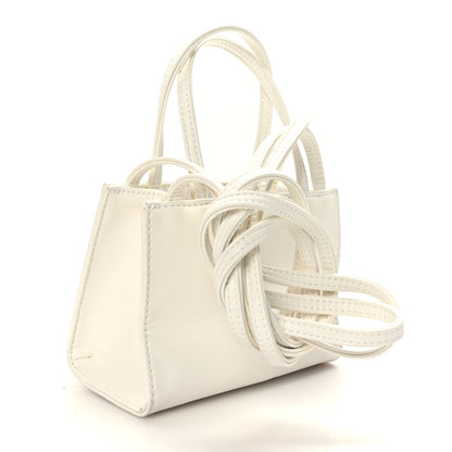 Telfar Vegan Leather Small Shopping Bag White 3 of 8