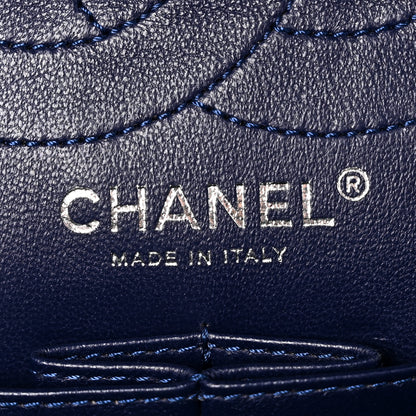 Chanel Distressed Patent Quilted 2.55 Reissue 226 Flap Blue 5 of 9