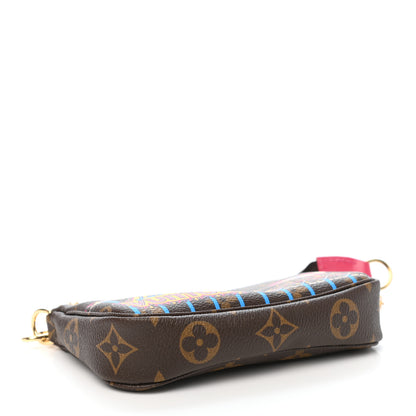 Louis Vuitton Monogram 2020 Christmas Animation Roller Coaster Mini Pochette Accessories Pivoine 4 of 8