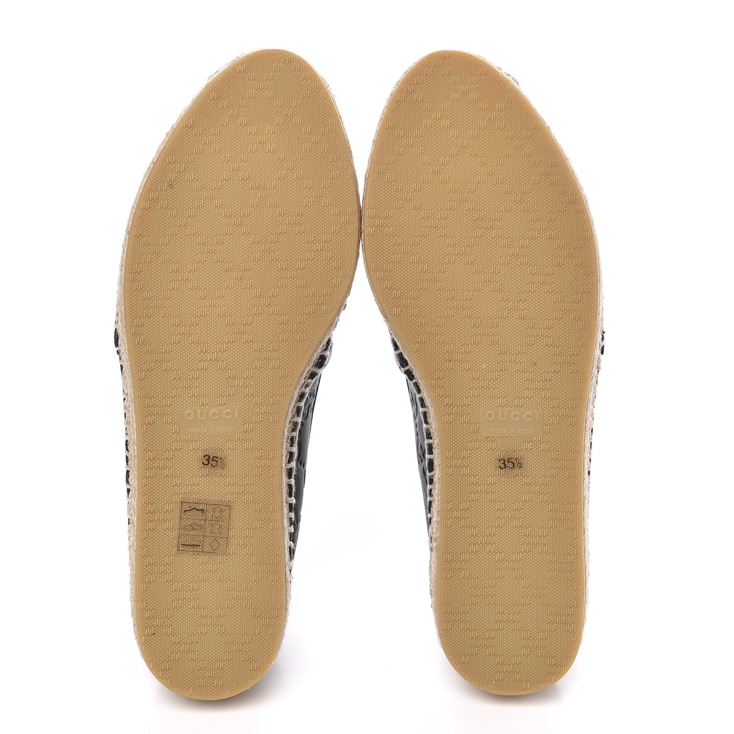 Guccissima Signature Espadrilles 35.5 Black