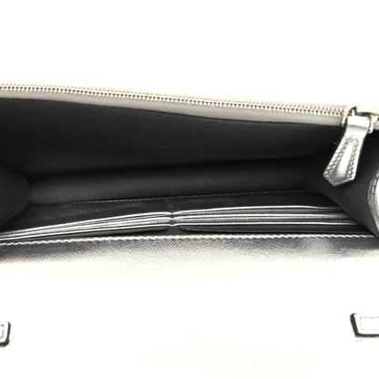 Fendi Vitello Catalan Mirror Flowerland Tube Wallet On Chain Argento 5 of 11