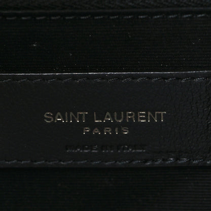 Saint Laurent Crinkled Calfskin Matelasse Monogram Medium Niki Chain Satchel Fog 6 of 10