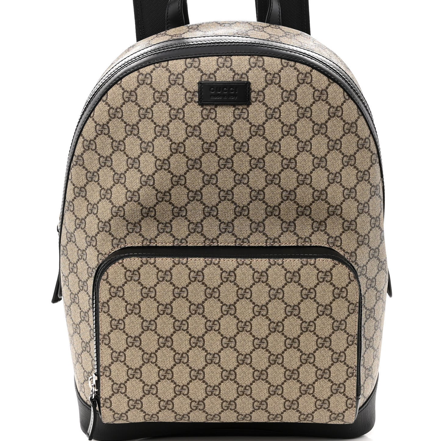 GG Supreme Monogram Medium Backpack Black
