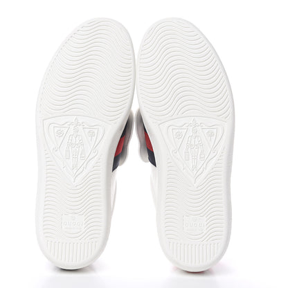Gucci Calfskin Ayers Web Panther Embroidered Mens Ace Sneakers 7.5 White 6 of 10