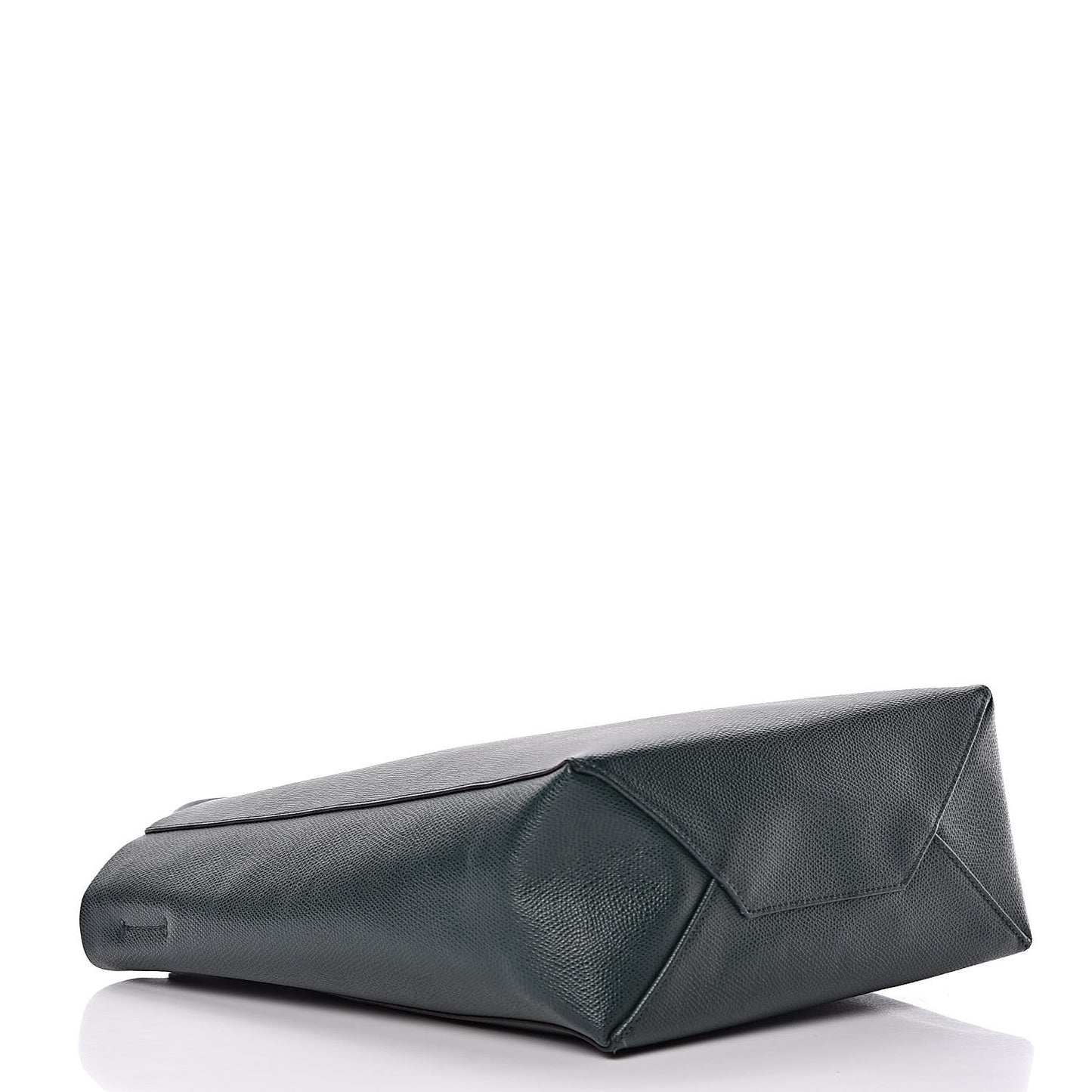 Grained Calfskin Small Vertical Cabas Amazone