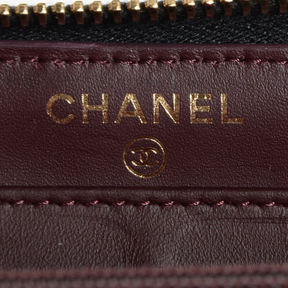 Chanel Caviar Quilted Zip Around Wallet Black 7 of 8