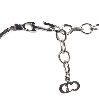 Christian Dior Bow CD Necklace Silver 5 of 6