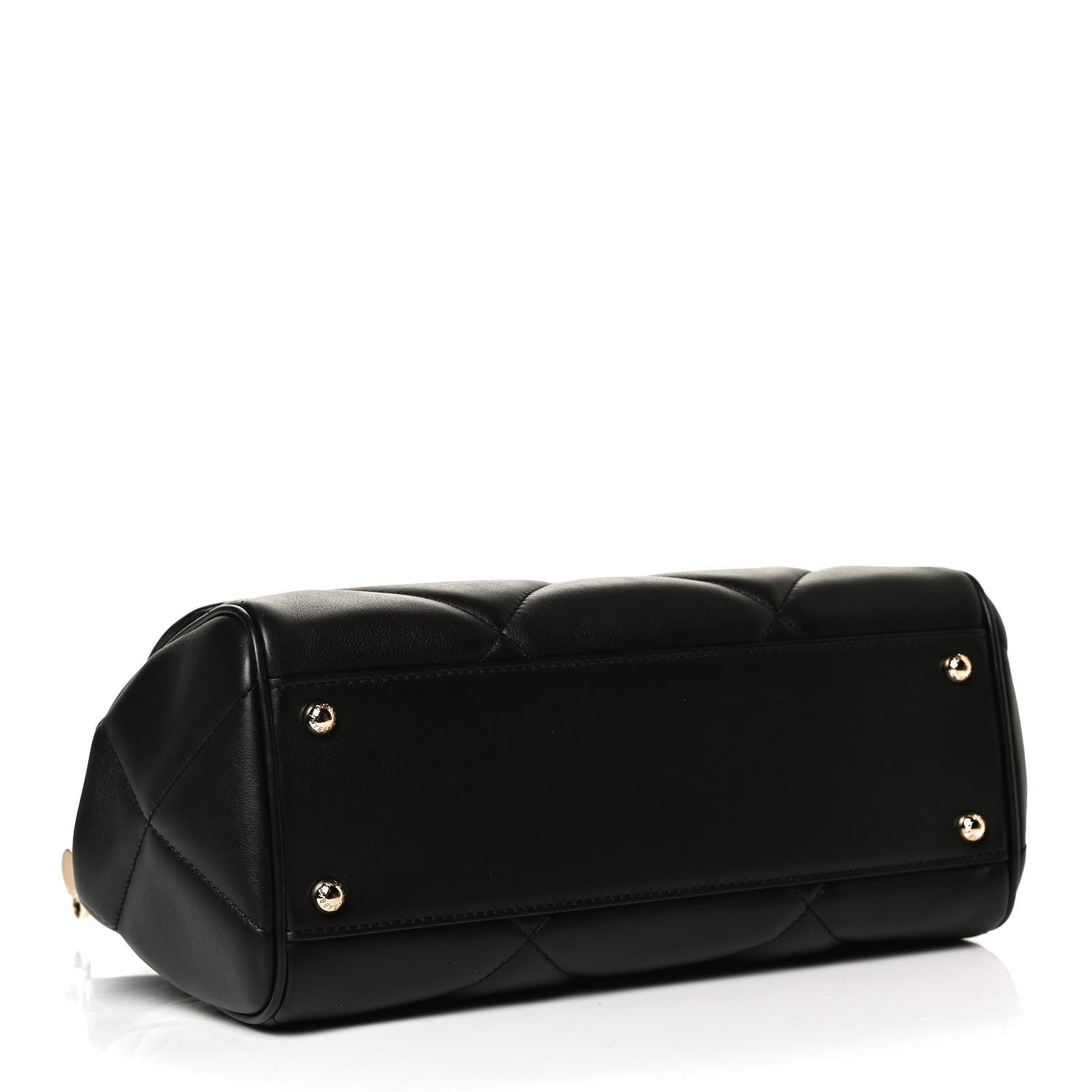 Dolce & Gabbana Calfskin Quilted Medium Miss Sicily Satchel Black 4 of 11