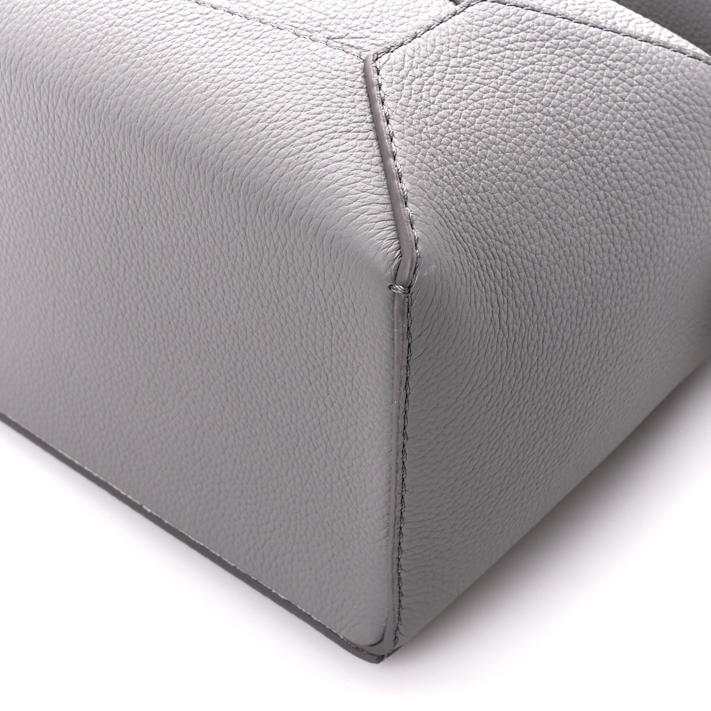 Soft Grained Calfskin Small Puzzle Edge Bag Pearl Grey