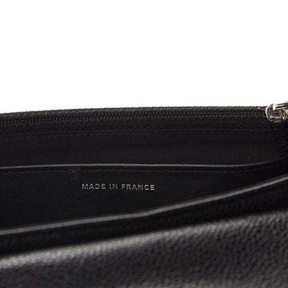 Chanel Caviar Half Moon Wallet On Chain WOC Black 9 of 11