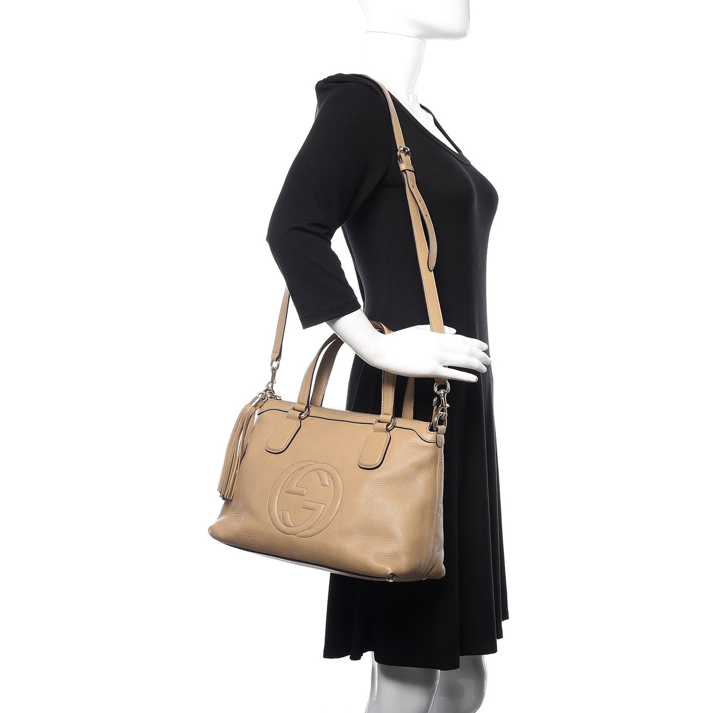 Cellarius Calfskin Small Soho Top Handle Satchel Camelia